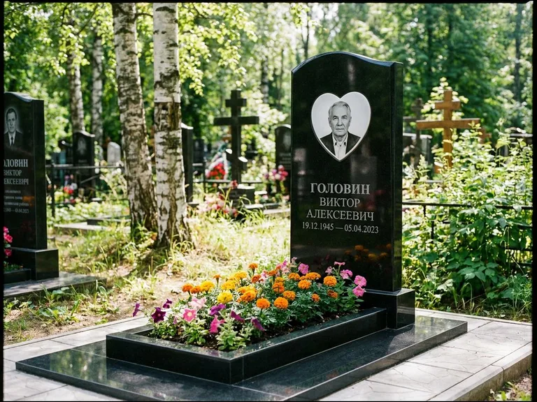 Овальный цветной портрет на керамике в Магнитогорске