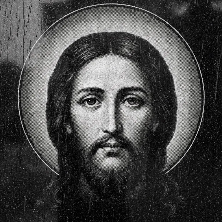 Эскиз иконы: «Моление о чаше» (полутон) — сюжетная композиция, гравировка на памятник в Магнитогорске