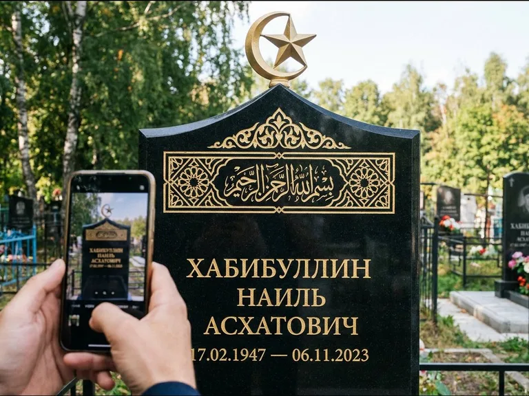Сдача и фотоотчёт — этап работы над мусульманским памятником