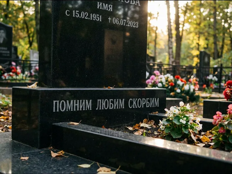Эпитафия — гравировка с выездом на кладбище в Магнитогорске