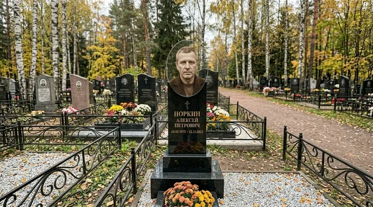 Портрет на стекле на вертикальной стеле в Магнитогорске