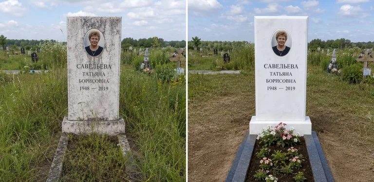 Диптих №21: кованая оградка с пиками — очищена от ржавчины, подкрашена чёрным в Магнитогорске