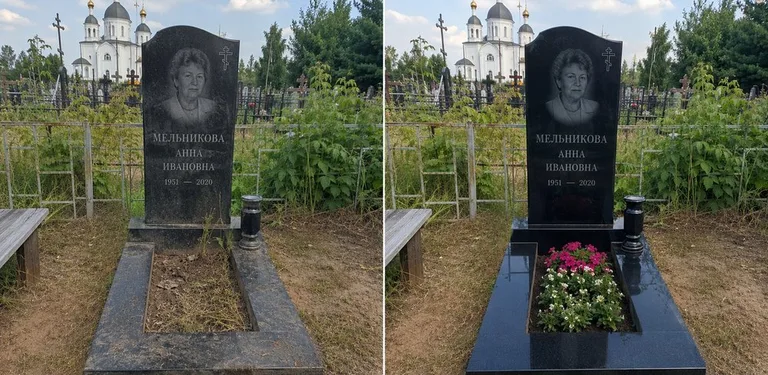 Мойка фигурного памятника до и после в Магнитогорске