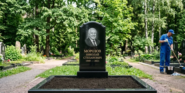 Уборка могил на кладбище в Магнитогорске — наведение порядка, мойка памятника, благоустройство участка