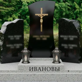 Гранитный мемориальный комплекс для двоих ПН212