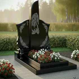 Гранитный мемориальный комплекс с крестом ПН229
