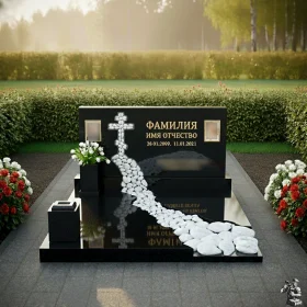 Гранитный или мраморный памятник на двоих - ПН552