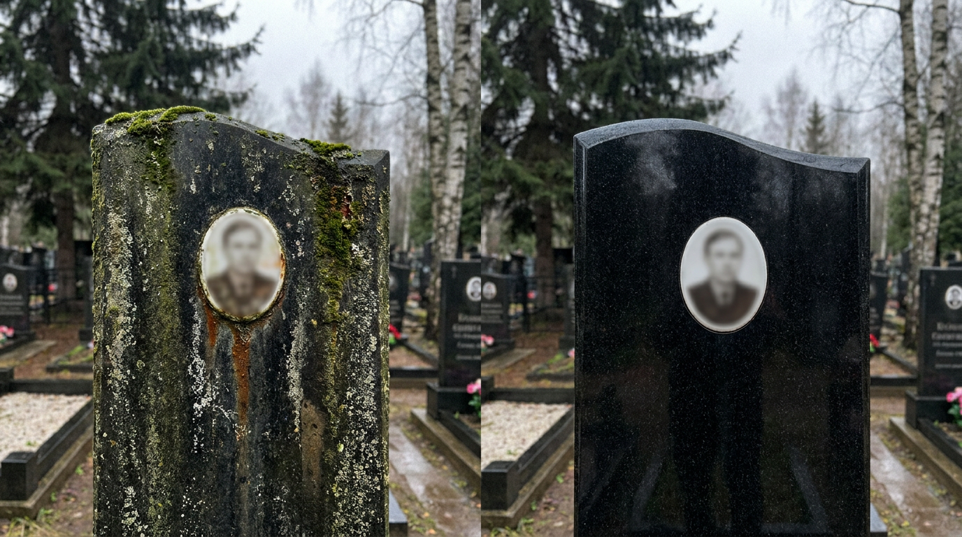 Реставрация памятника в Магнитогорске — пример 1