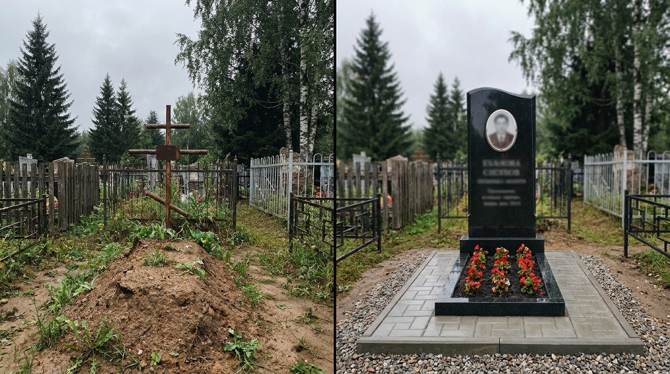 Установка памятника в Магнитогорске — пример 2